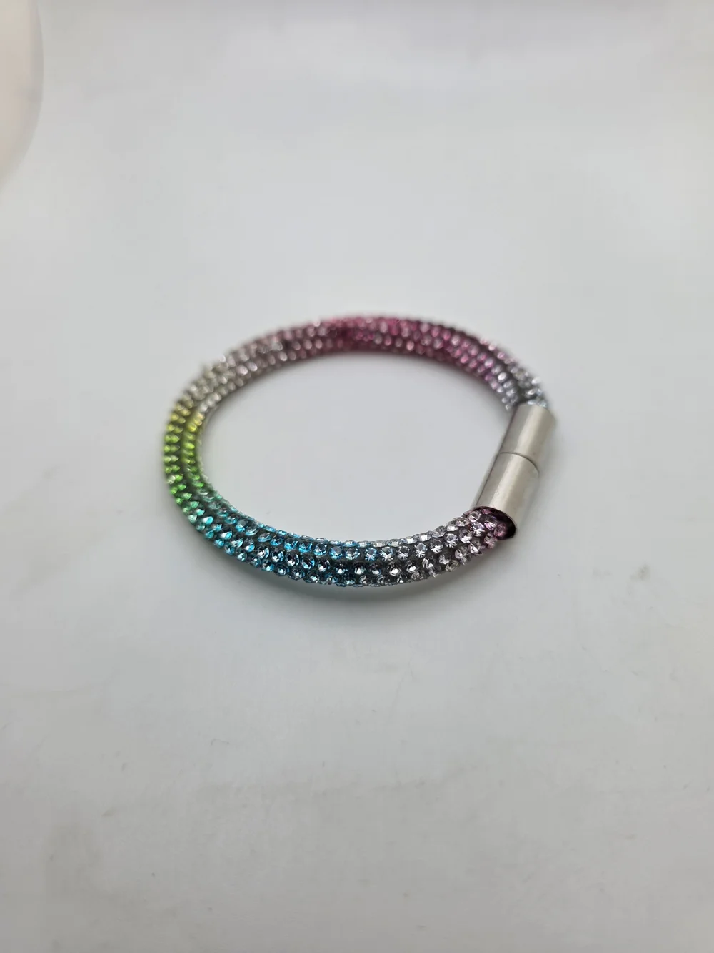 Rainbow Rhinestone Bracelet